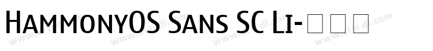 HammonyOS Sans SC Li字体转换